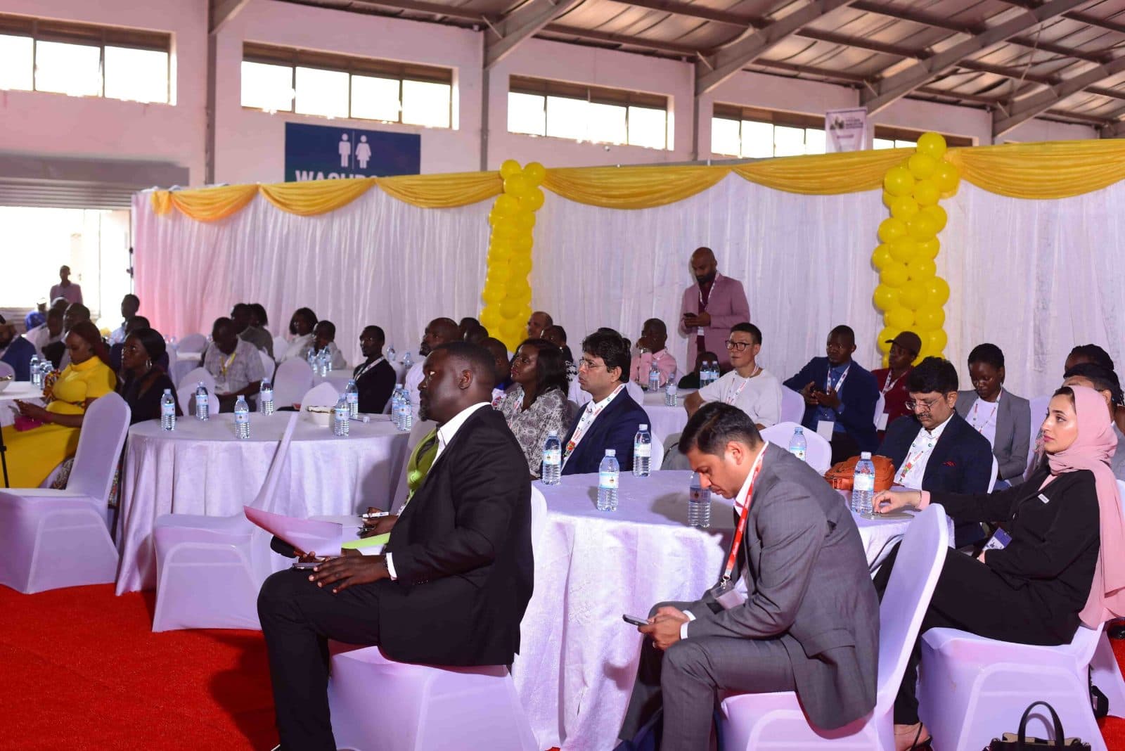 Industry professionals attending a Uganda Buildcon conference session